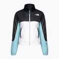 Giacca a vento da donna The North Face MA Wind Full Zip bianco/acqua marina/grigio asfalto