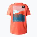 Maglietta da trekking donna The North Face Foundation Graphic retro arancione 6
