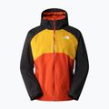 Giacca da pioggia da uomo The North Face Stratos rustet bronze/arrowwood yellow/nero 5