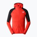 Felpa da trekking da uomo The North Face Bolt Polartec Hoodie rosso fuoco/nero