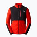 Felpa da trekking da uomo The North Face Glacier Pro FZ rosso fuoco/nero