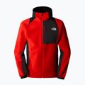 Giacca softshell da uomo The North Face AO Softshell Hoodie rosso fuoco/grigio asfalto/nero