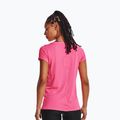 Maglietta da allenamento Under Armour HG Armour donna rosa punk/argento metallico 4