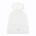 Berretto invernale Under Armour da donna Halftime Ribbed Pom bianco/bianco/grigio notte 5