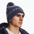 Uomo Under Armour UA Halftime Fleece Pom acciaio temperato/aurora viola/giallo ray berretto invernale 6