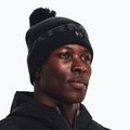 Berretto invernale Under Armour UA Halftime Fleece Pom nero/pitch grigio/pitch grigio da uomo 6