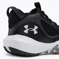 Under Armour GS Lockdown 6 nero profondo scarpe da basket per bambini 8