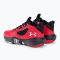 Under Armour GS Lockdown 6 rosso/nero/bianco scarpe da basket per bambini 3