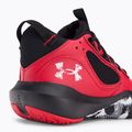 Under Armour GS Lockdown 6 rosso/nero/bianco scarpe da basket per bambini 8