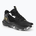 Under Armour GS Lockdown 6 scarpe da basket per bambini nero/nero/oro metallizzato