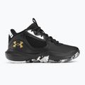 Under Armour GS Lockdown 6 scarpe da basket per bambini nero/nero/oro metallizzato 2