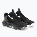 Under Armour GS Lockdown 6 scarpe da basket per bambini nero/nero/oro metallizzato 4