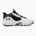 Under Armour Lockdown 6 scarpe da basket da uomo bianco/grigio/nero 2
