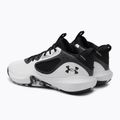 Under Armour Lockdown 6 scarpe da basket da uomo bianco/grigio/nero 3
