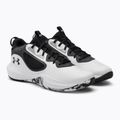 Under Armour Lockdown 6 scarpe da basket da uomo bianco/grigio/nero 4