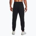 Pantaloni da allenamento maschili Under Armour Essential Fleece Joggers nero/bianco 3