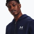 Felpa da uomo Under Armour Essential Fleece FZ Hood midnight navy/white 4
