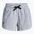 Pantaloncini da allenamento Under Armour Rival Fleece steel medium heather/nero da donna 3