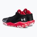 Under Armour Jet '21 scarpe da basket uomo nero/rosso/bianco 3
