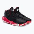 Under Armour Jet '21 scarpe da basket uomo nero/rosso/bianco 5