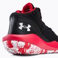 Under Armour Jet '21 scarpe da basket uomo nero/rosso/bianco 8