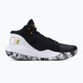 Under Armour Jet '21 scarpe da basket uomo nero/bianco/oro metallico 2