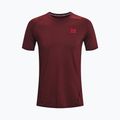Maglia da allenamento Under Armour UA Hg Armour Fitted da uomo rosso castagna/rosso radio