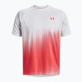 Maglietta da allenamento Under Armour Tech Fade bianco/vermiglio da uomo 3