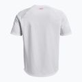 Maglietta da allenamento Under Armour Tech Fade bianco/vermiglio da uomo 4