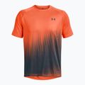 Maglietta da allenamento Under Armour Tech Fade arancione/downpour grigio/downpour grigio da uomo 3