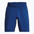 Pantaloncini da allenamento Under Armour Woven Graphic da uomo blu miraggio/bianco 3