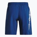 Pantaloncini da allenamento Under Armour Woven Graphic da uomo blu miraggio/bianco 4