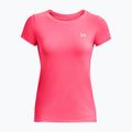 Maglietta da allenamento Under Armour da donna HG Armour rosa shock/argento metallico 5