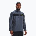 Giacca da allenamento Under Armour Sportstyle Windbreaker da uomo, colore grigio/nero/lime surge 3