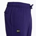 Pantaloni Under Armour Rival Fleece Joggers da uomo blu sonar/bianco anice 5