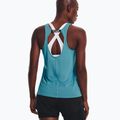 Canotta da corsa Under Armour Fly By Tank donna blu ghiacciaio/blu ghiacciaio/riflettente 4