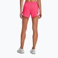 Pantaloncini da corsa Under Armour Fly By 2.0 rosa shock/bianco/riflettente da donna 2