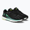 Under Armour Hovr Infinite 5 nero/bianco/verde brezza uomini scarpe da corsa 5