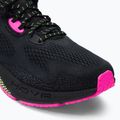 Under Armour Hovr Machina 3 uomini scarpe da corsa nero / lime surge / rosa ribelle 7