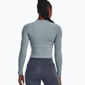 Under Armour Rush Seamless - manica lunga da allenamento da donna - harbor blue/downpour gray/iridescente 2