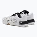 Under Armour Tribase Reign 5 bianco/nero/bianco scarpe da ginnastica da uomo 3