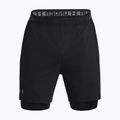 Pantaloncini da allenamento Under Armour Vanish Woven 2In1 Sts da uomo nero/nero/grigio campo