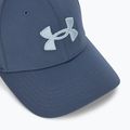 Berretto da baseball Under Armour Blitzing da uomo, grigio acquazzone/blu porto 3