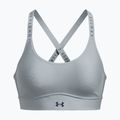 Reggiseno fitness Under Armour Infinity Covered Mid blu porto/grigio acquazzone