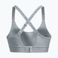 Reggiseno fitness Under Armour Infinity Covered Mid blu porto/grigio acquazzone 2