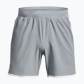 Pantaloncini da allenamento Under Armour Hiit Woven 6in harbor blu/bianco per uomo 4