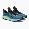 Under Armour Hovr Rise 4 scarpe da allenamento blu statico/lime surge/nero da uomo 4
