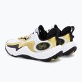 Under Armour Spawn 5 scarpe da basket bianco/nero/oro metallizzato 3