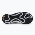 Under Armour Spawn 5 scarpe da basket bianco/nero/oro metallizzato 5