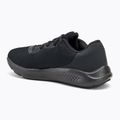 Under Armour Charged Pursuit 3 scarpe da corsa da donna nero/nero/argento metallico 3